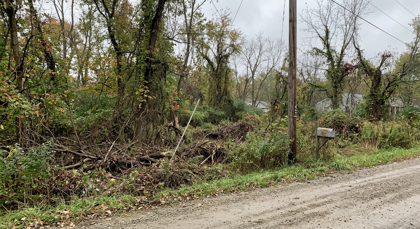 Residential Land Clearing - Before
