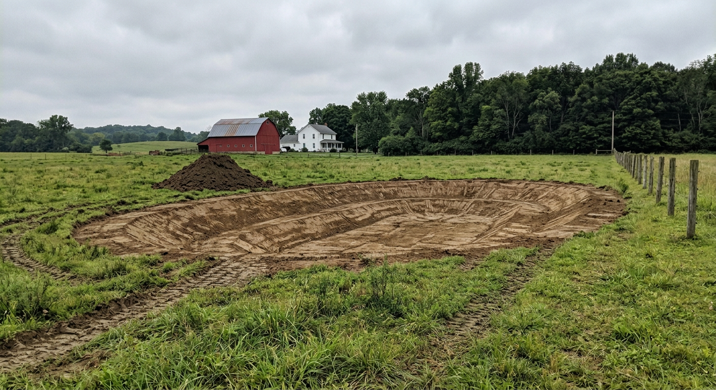 Farm Pond Excavation - After
