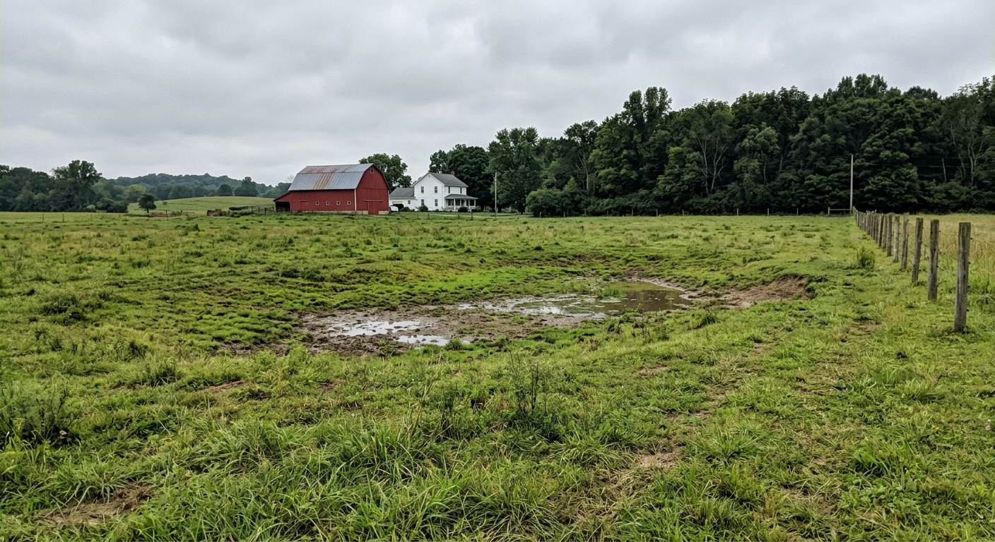 Farm Pond Excavation - Before